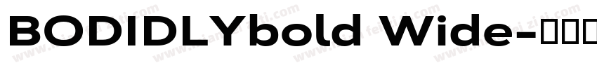 BODIDLYbold Wide字体转换